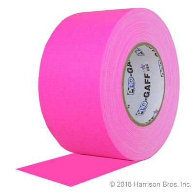 3 IN x 50 YD Neon Pink Pro Gaffer Gaffers Tape [PGNP3] - $29.14 